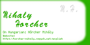 mihaly horcher business card